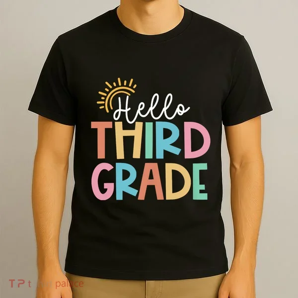 Hello Third Grade Team 3rd Grade Back To School Teacher T-Shirt