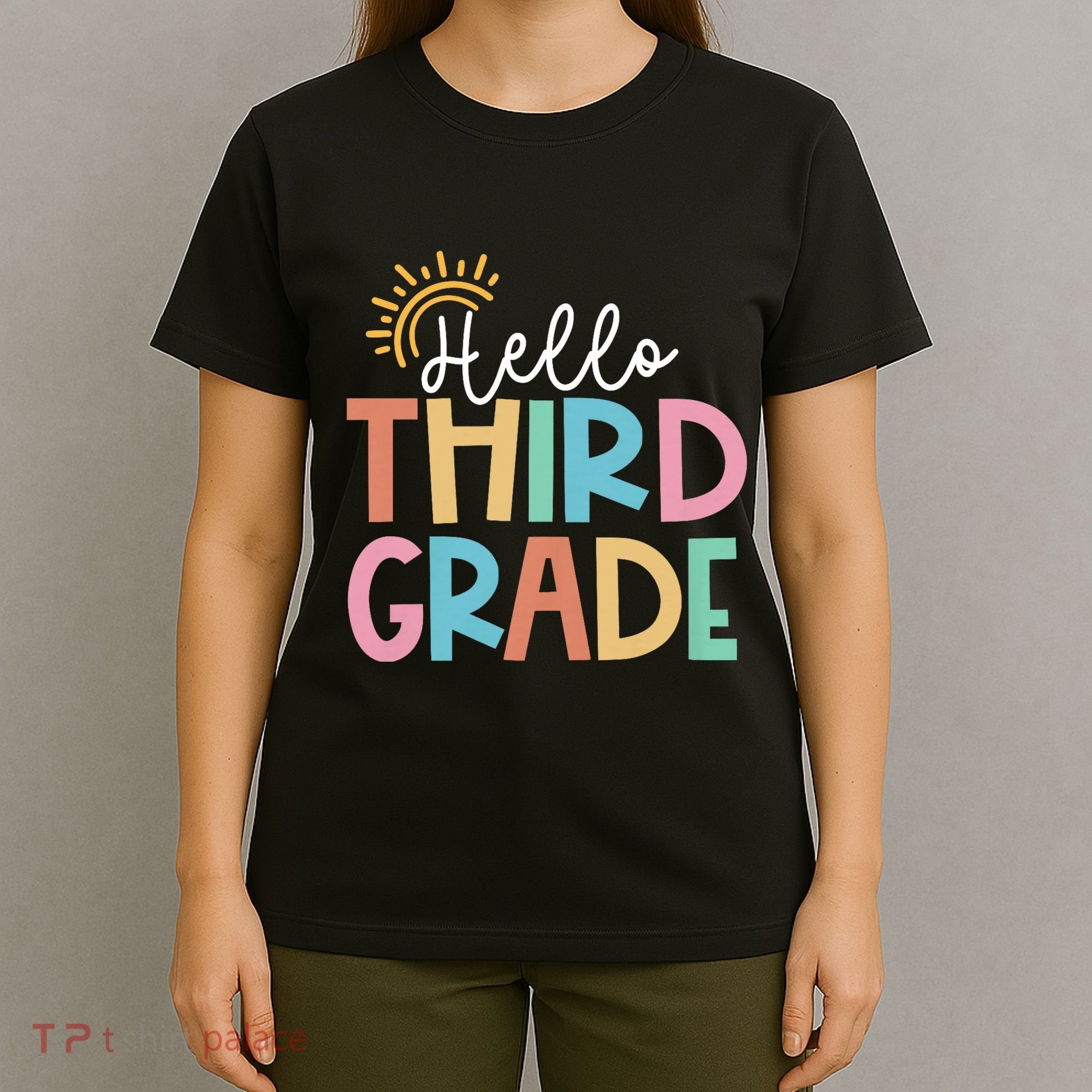 Hello Third Grade Team 3rd Grade Back To School Teacher T-Shirt