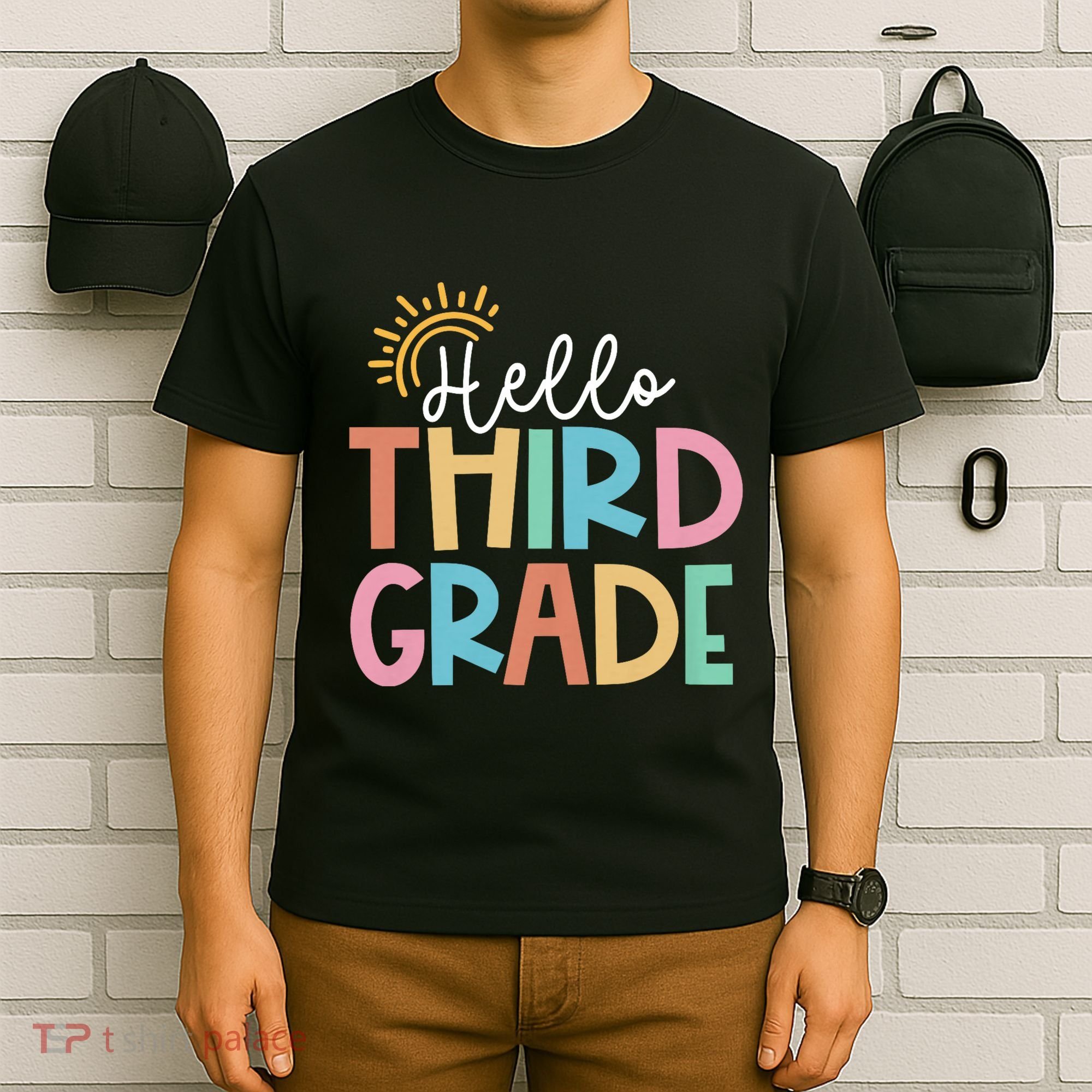 Hello Third Grade Team 3rd Grade Back To School Teacher T-Shirt