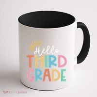 Hello Third Grade Team 3rd Grade Back To School Teacher Coffee Mug thumb 1