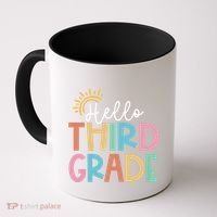 Hello Third Grade Team 3rd Grade Back To School Teacher Coffee Mug thumb 0