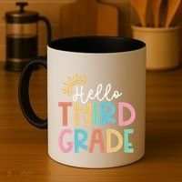 Hello Third Grade Team 3rd Grade Back To School Teacher Coffee Mug thumb 4