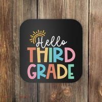Hello Third Grade Team 3rd Grade Back To School Teacher Coaster thumb 0