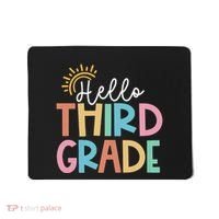Hello Third Grade Team 3rd Grade Back To School Teacher Mousepad thumb 0