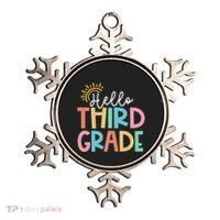 Hello Third Grade Team 3rd Grade Back To School Teacher Ornament thumb 0