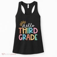 Hello Third Grade Team 3rd Grade Back To School Teacher Women's Tank Top thumb 0