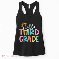 Hello Third Grade Team 3rd Grade Back To School Teacher Women's Tank Top thumb 0