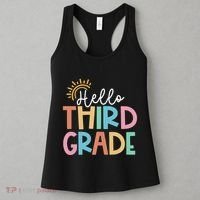 Hello Third Grade Team 3rd Grade Back To School Teacher Women's Tank Top thumb 3