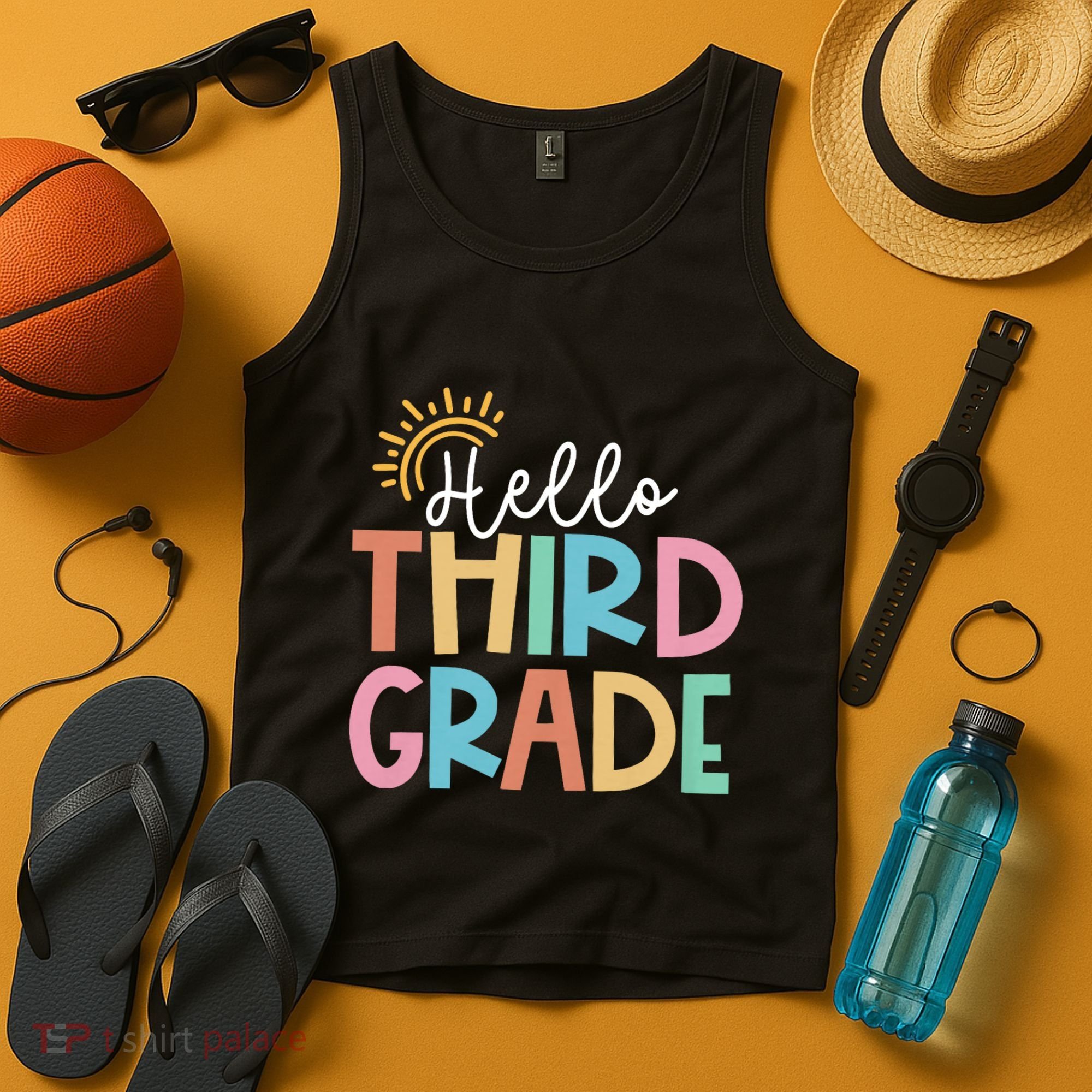Hello Third Grade Team 3rd Grade Back To School Teacher Tank Top