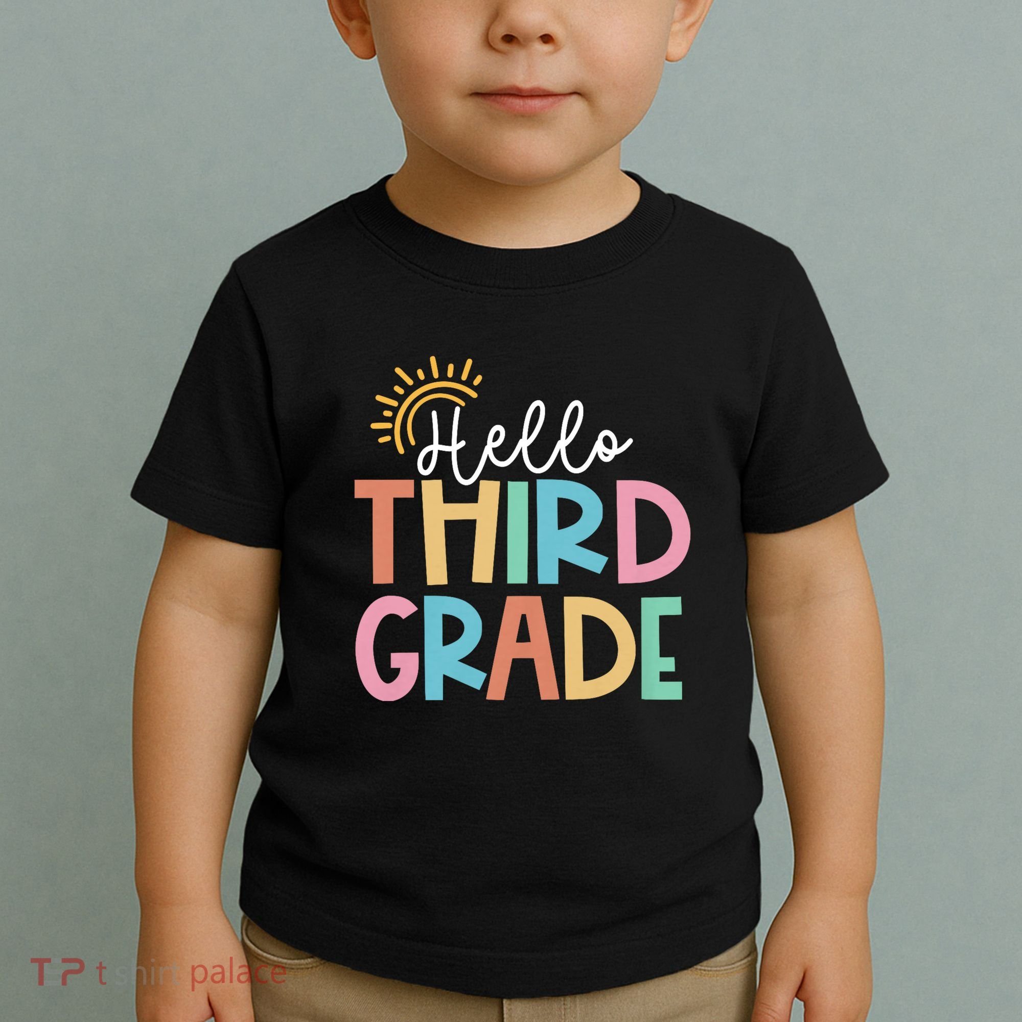 Hello Third Grade Team 3rd Grade Back To School Teacher Toddler T-Shirt