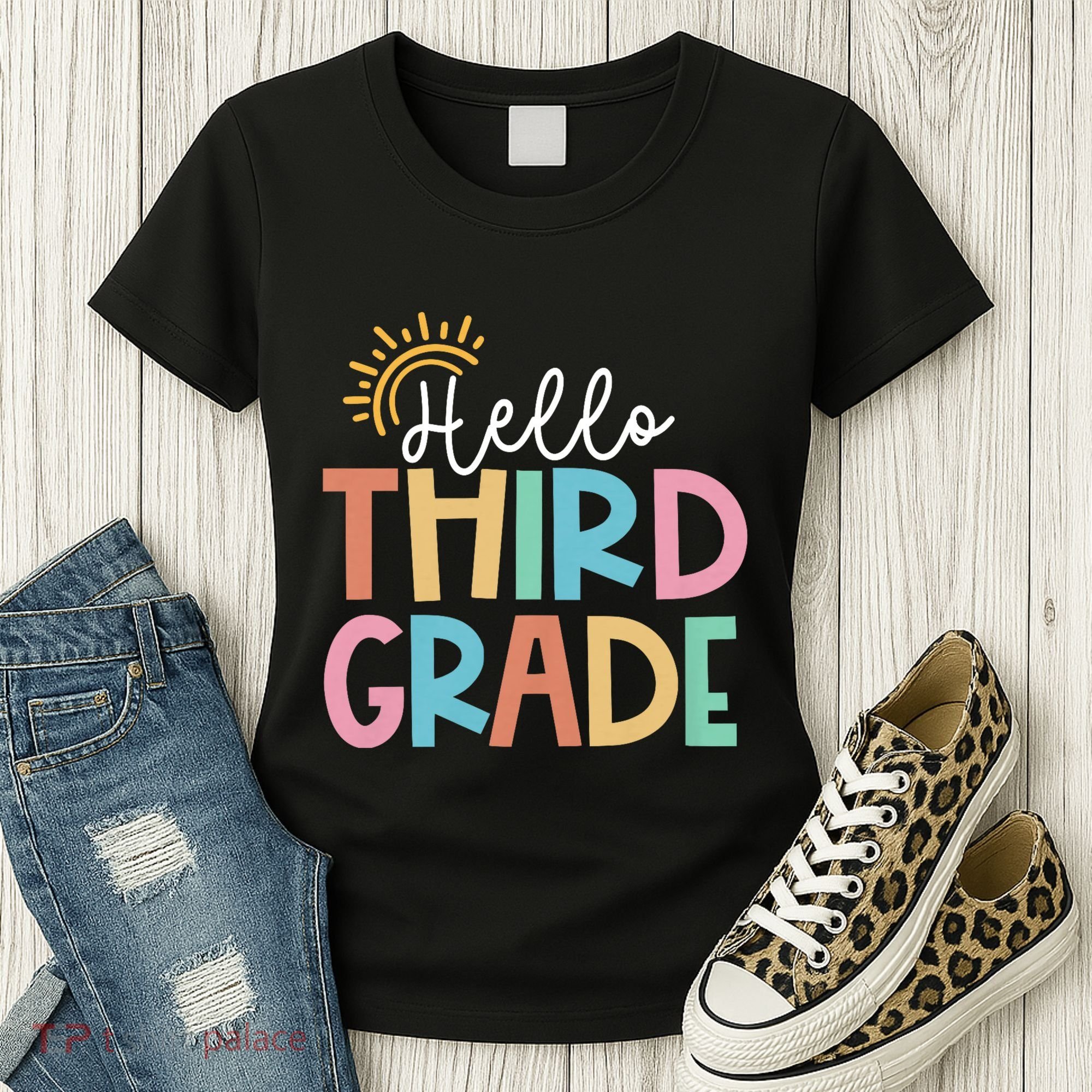 Hello Third Grade Team 3rd Grade Back To School Teacher Women's T-Shirt