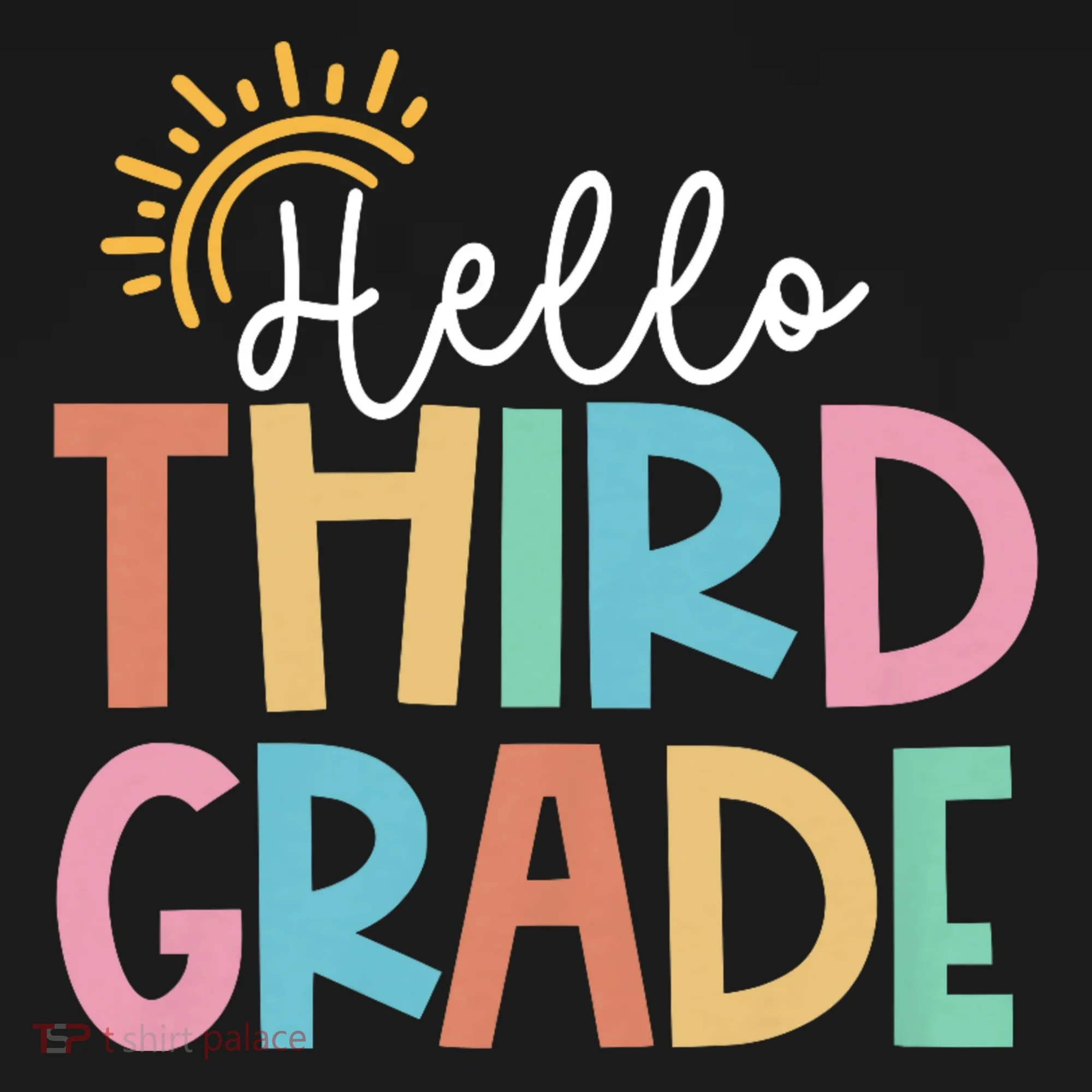 Hello Third Grade Team 3rd Grade Back To School Teacher Women's T-Shirt
