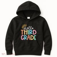Hello Third Grade Team 3rd Grade Back To School Teacher Kids Hoodie thumb 0