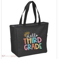 Hello Third Grade Team 3rd Grade Back To School Teacher Tote Bag thumb 2