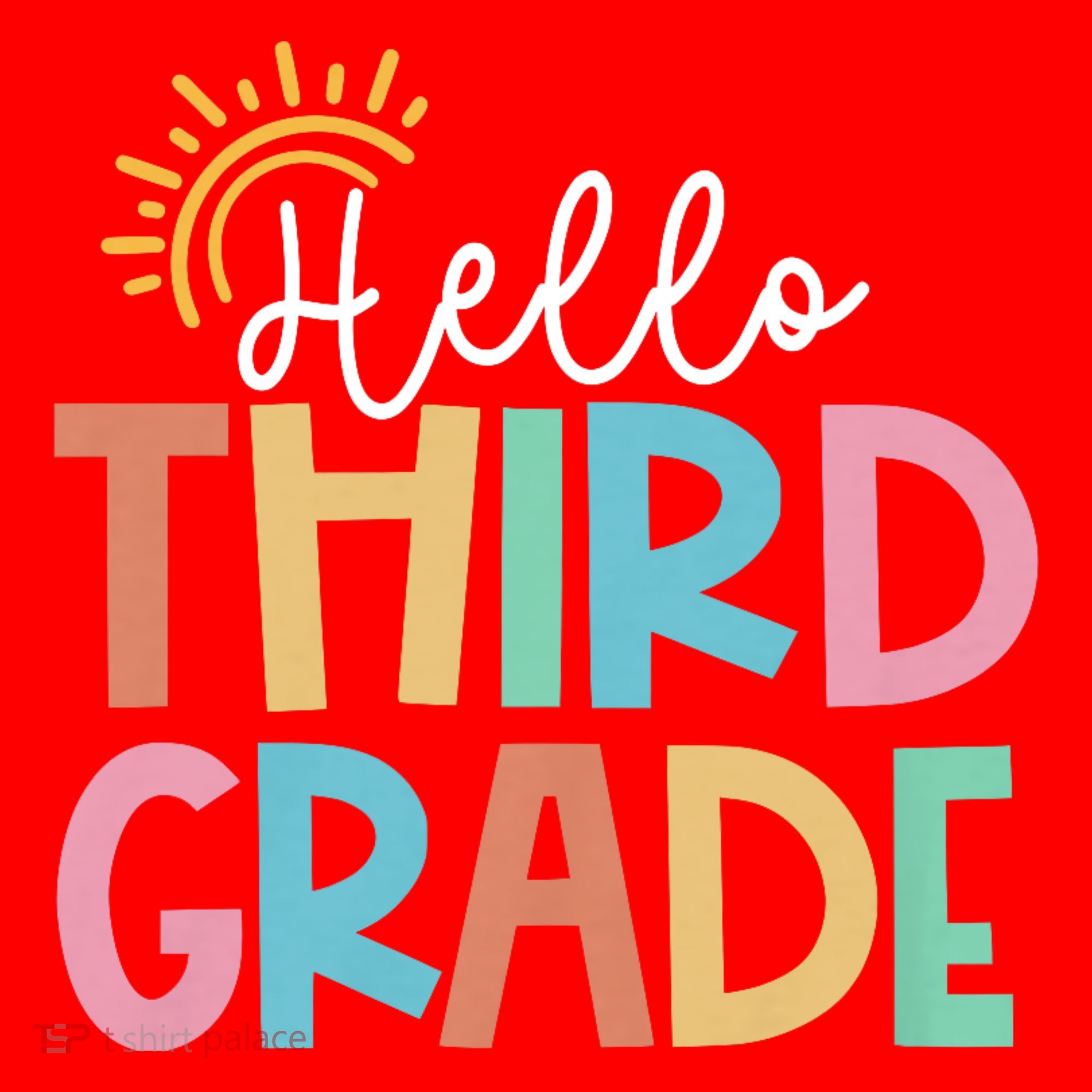 Hello Third Grade Team 3rd Grade Back To School Teacher Santa Hat