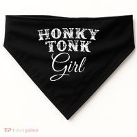 Honky Tonk Girl The Original Country Music USA-Made Doggie Bandana thumb 0
