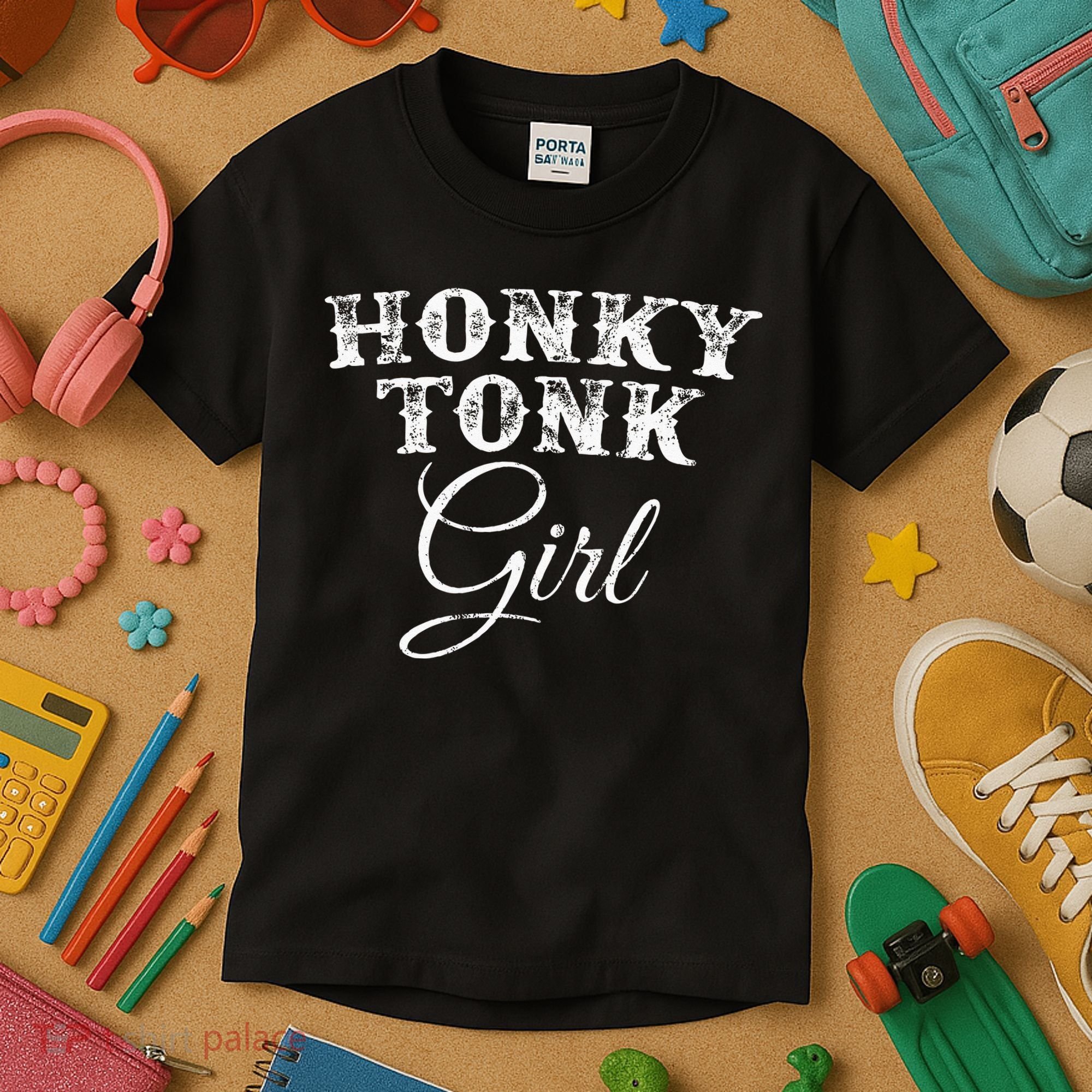Honky Tonk Girl The Original Country Music Kids T-Shirt