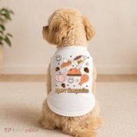 Happy Thanksgiving Groovy Family Thanksgiving Matching Outfits Doggie Tank thumb 2
