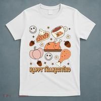 Happy Thanksgiving Groovy Family Thanksgiving Matching Outfits T-Shirt thumb 5