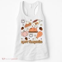 Happy Thanksgiving Groovy Family Thanksgiving Matching Outfits Women's Tank Top thumb 0