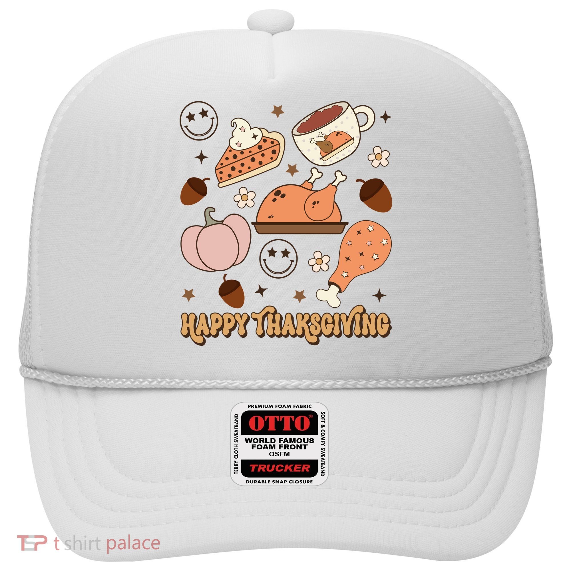 Happy Thanksgiving Groovy Family Thanksgiving Matching Outfits Hat