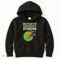 How To Get An Engineer's Attention  Kids Hoodie thumb 0