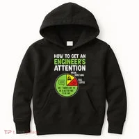 How To Get An Engineer's Attention  Kids Hoodie thumb 0