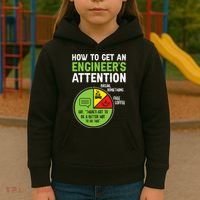 How To Get An Engineer's Attention  Kids Hoodie thumb 3