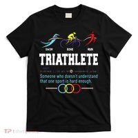 Humorous Triathlon Gift Sports Cycling Running T-Shirt thumb 0