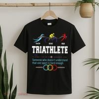 Humorous Triathlon Gift Sports Cycling Running T-Shirt thumb 2