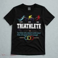 Humorous Triathlon Gift Sports Cycling Running T-Shirt thumb 5