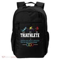Humorous Triathlon Gift Sports Cycling Running Backpack thumb 0