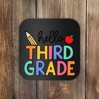 Hello Third Grade Team 3rd Grade Back To School Teacher Coaster thumb 0