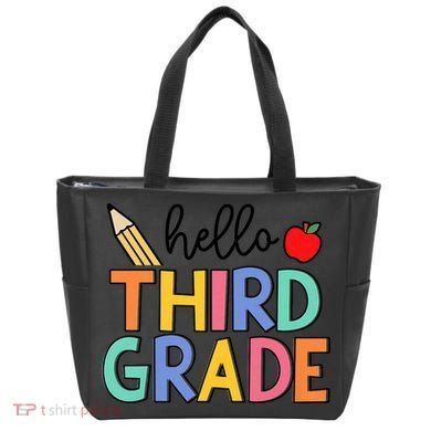 Hello Third Grade Team 3rd Grade Back To School Teacher Tote Bag
