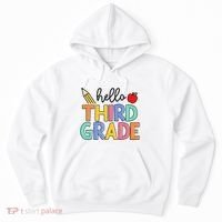 Hello Third Grade Team 3rd Grade Back To School Teacher Hoodie thumb 0