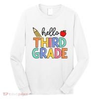 Hello Third Grade Team 3rd Grade Back To School Teacher Long Sleeve Shirt thumb 0