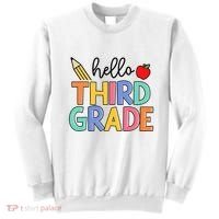 Hello Third Grade Team 3rd Grade Back To School Teacher Sweatshirt thumb 0