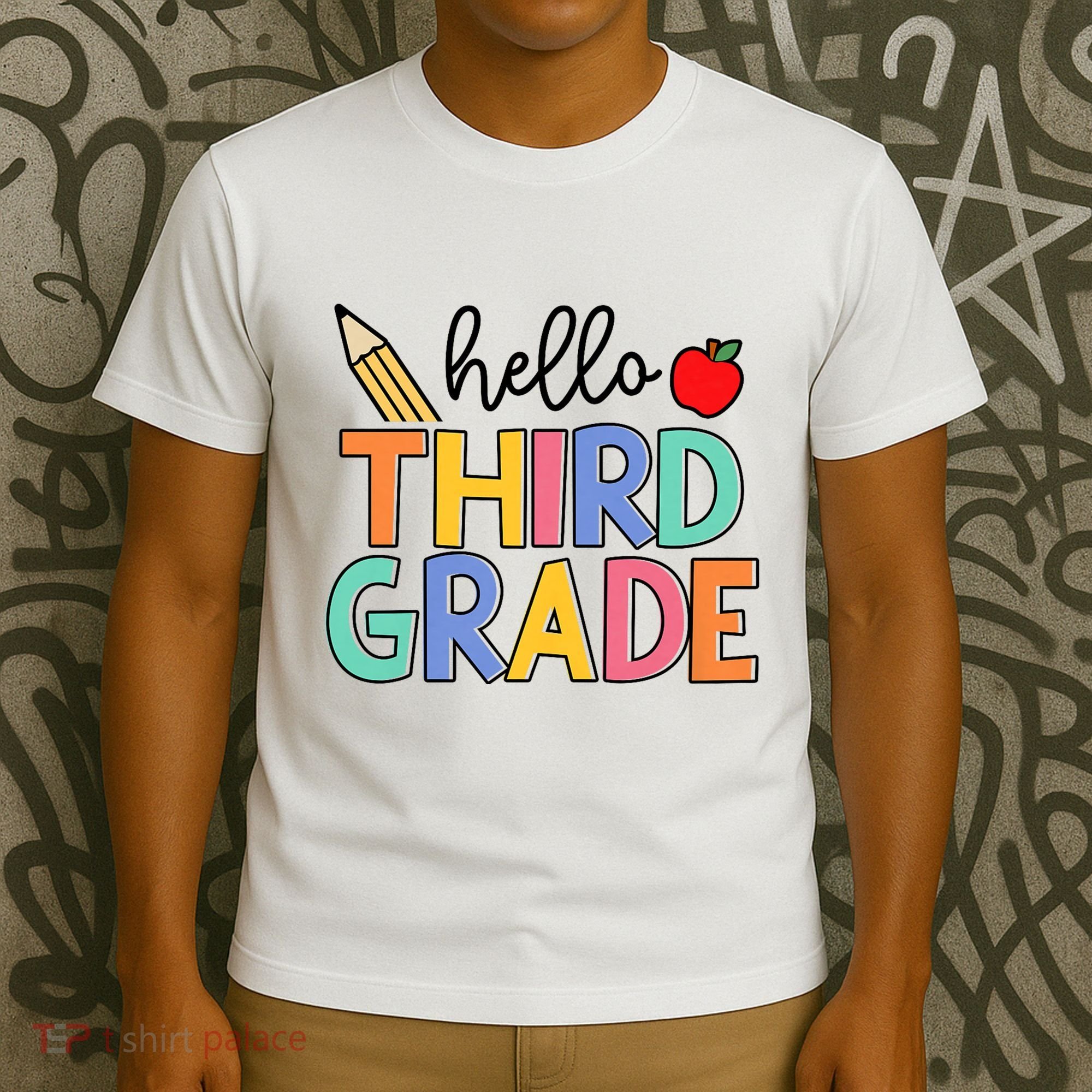 Hello Third Grade Team 3rd Grade Back To School Teacher T-Shirt
