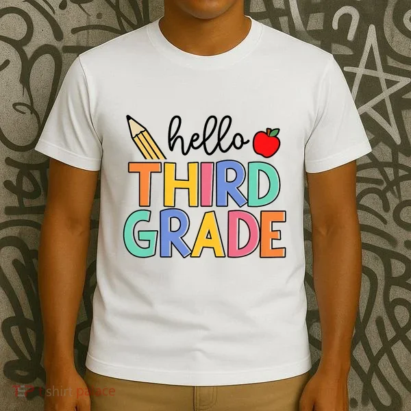 Hello Third Grade Team 3rd Grade Back To School Teacher T-Shirt