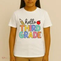 Hello Third Grade Team 3rd Grade Back To School Teacher T-Shirt thumb 4