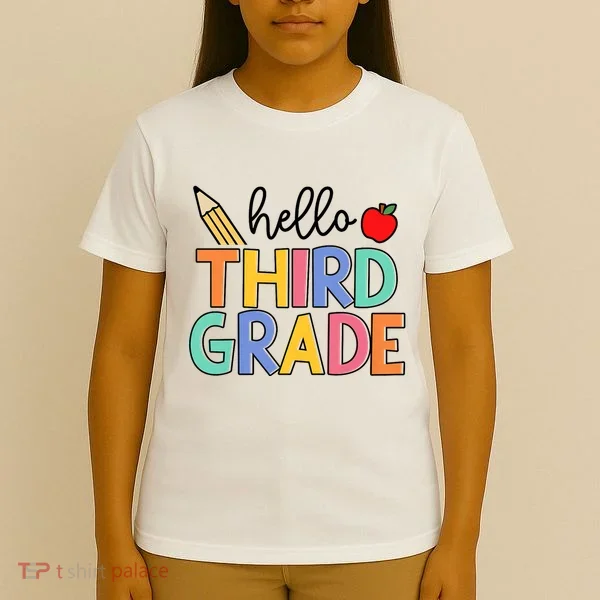 Hello Third Grade Team 3rd Grade Back To School Teacher T-Shirt