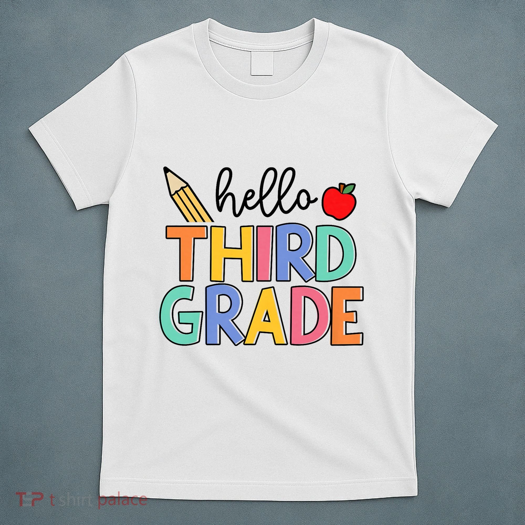 Hello Third Grade Team 3rd Grade Back To School Teacher T-Shirt