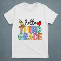 Hello Third Grade Team 3rd Grade Back To School Teacher T-Shirt thumb 5