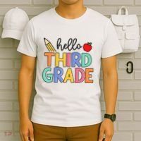 Hello Third Grade Team 3rd Grade Back To School Teacher T-Shirt thumb 6