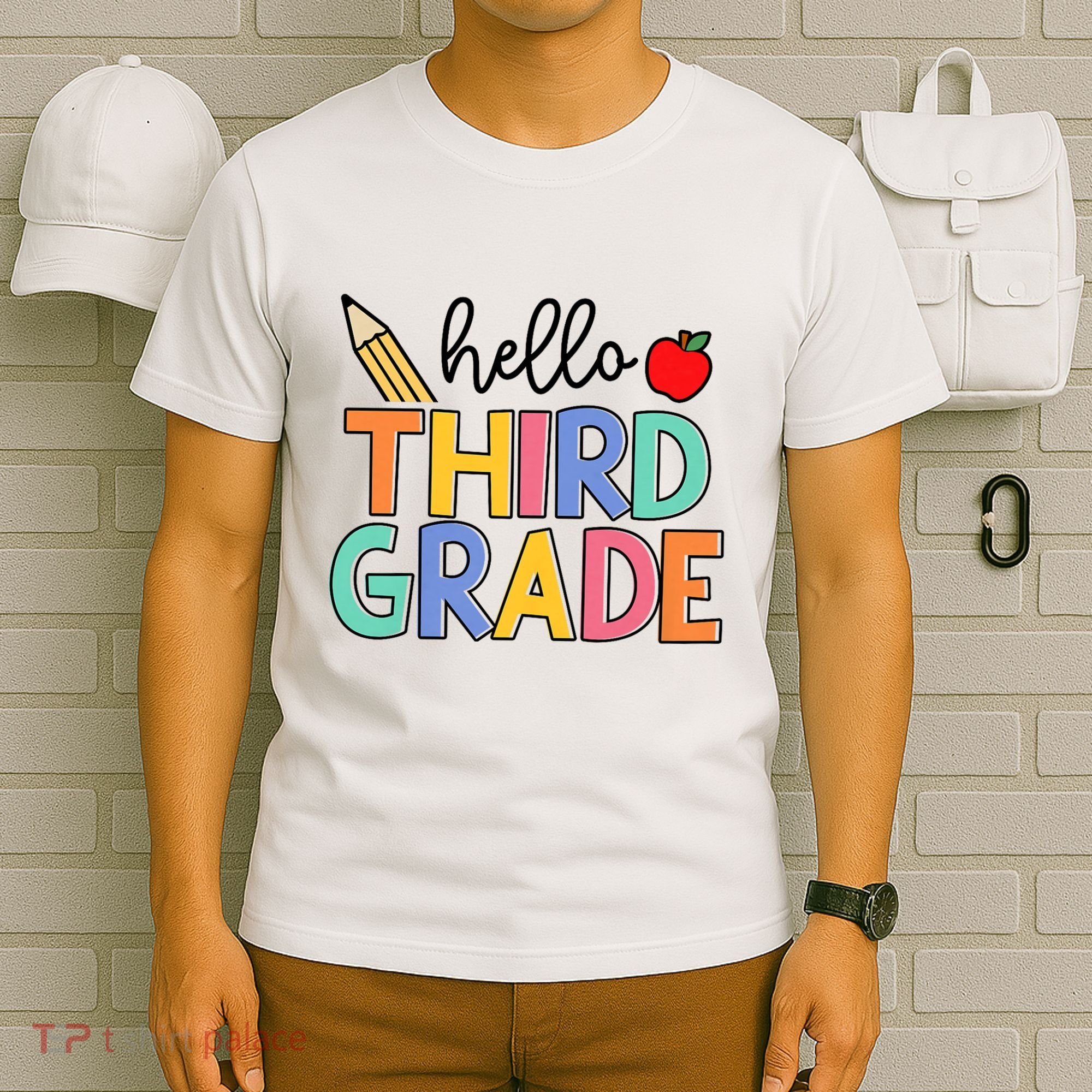Hello Third Grade Team 3rd Grade Back To School Teacher T-Shirt