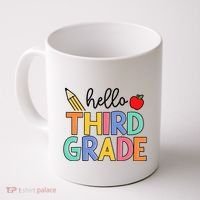 Hello Third Grade Team 3rd Grade Back To School Teacher Coffee Mug thumb 0