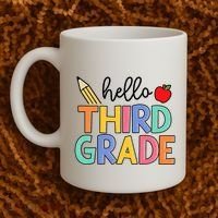 Hello Third Grade Team 3rd Grade Back To School Teacher Coffee Mug thumb 2