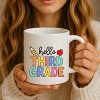 Hello Third Grade Team 3rd Grade Back To School Teacher Coffee Mug thumb 3