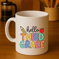 Hello Third Grade Team 3rd Grade Back To School Teacher Coffee Mug thumb 4