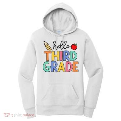Hello Third Grade Team 3rd Grade Back To School Teacher Women's Hoodie